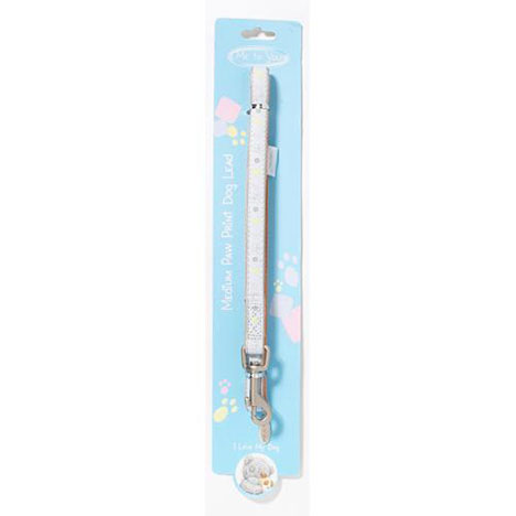 Me to You Bear Paw Prints Lead Medium Blue £10.00